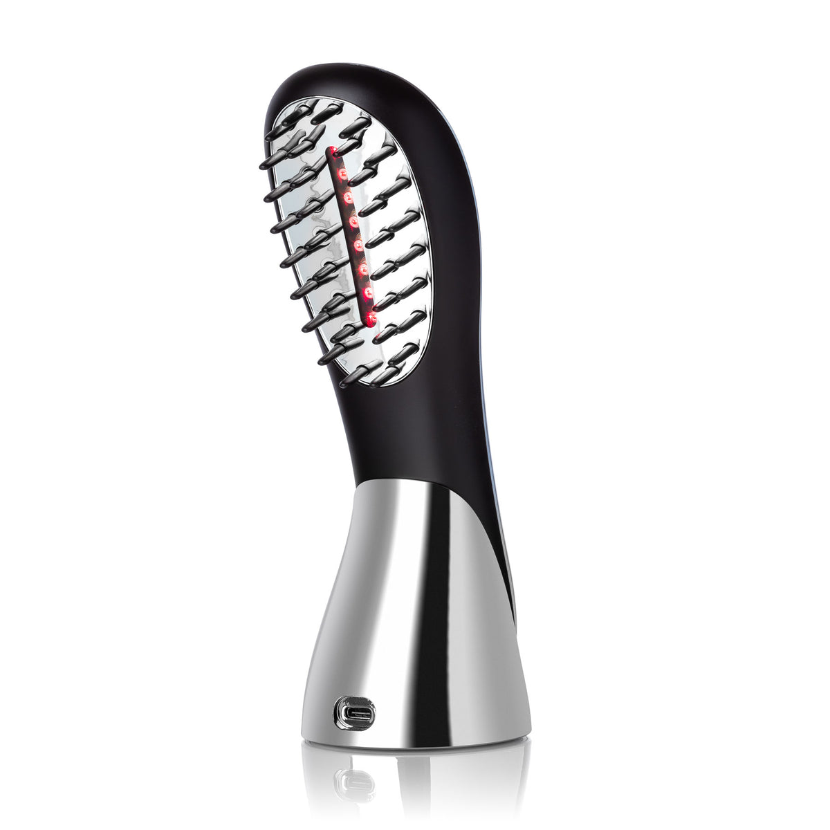 LaserBoost+ low-level laser and RF scalp brush with copper-plated bristles