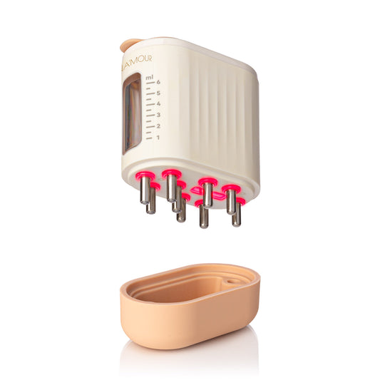 Boost Brush: Pro Mini 2-in-1 Microcurrent Scalp Massager & Hair Oil Applicator