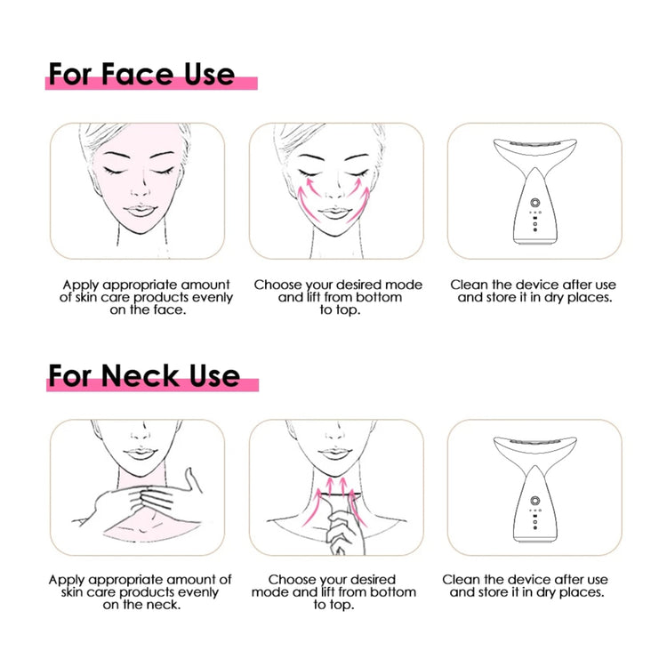 NeckLite: Microcurrent + Trio LED Therapy Anti-Aging Device