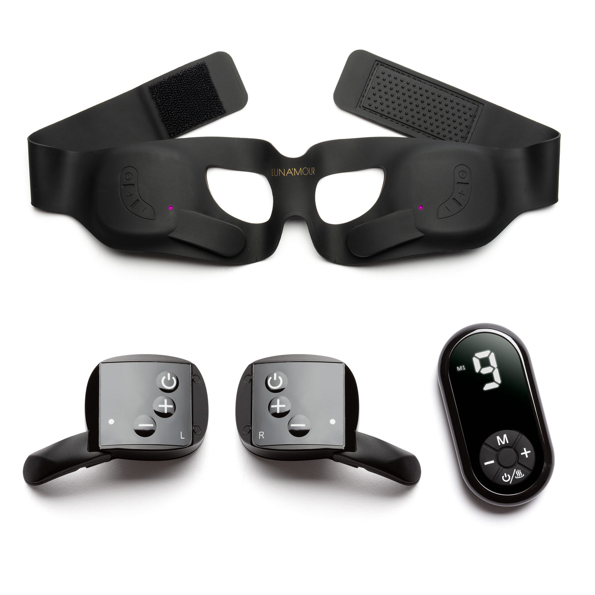 Onyx EyeFix PRO EMS and heat therapy silicone eye mask with wireless remote