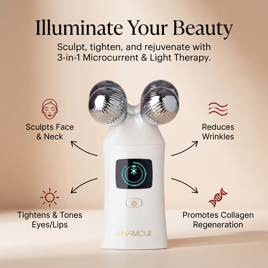 ElectraLume System 3-in-1 Anti-Aging Microcurrent + Light Therapy Device