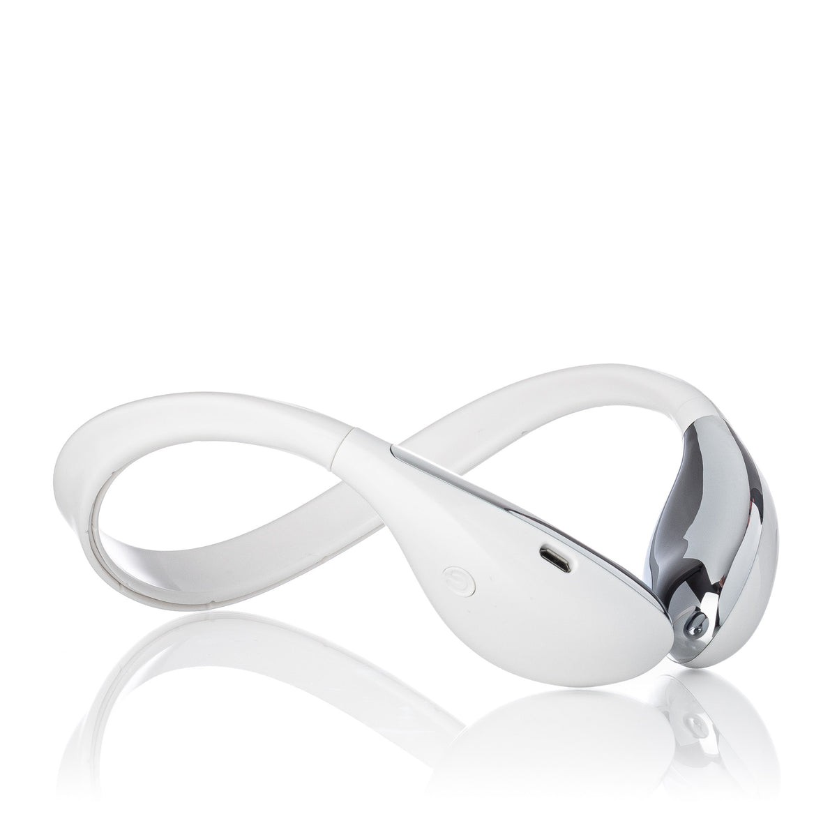 LunaLift hands-free EMS facial toning device, worn like a headband