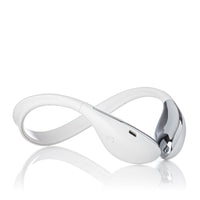 LunaLift hands-free EMS facial toning device, worn like a headband