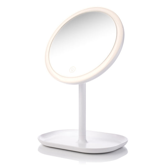 BRITE Light Rechargeable Mirror with Storage Tray and Magnifying Mirror