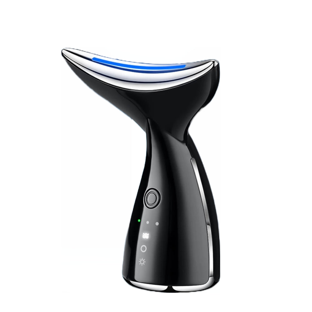 NeckLite microcurrent and trio LED device, shaped for the neck and decolletage