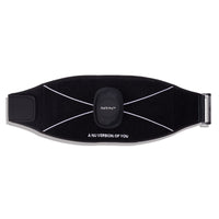 NuFit Pro EMS, LED and infrared toning belt, shown flat with its controller